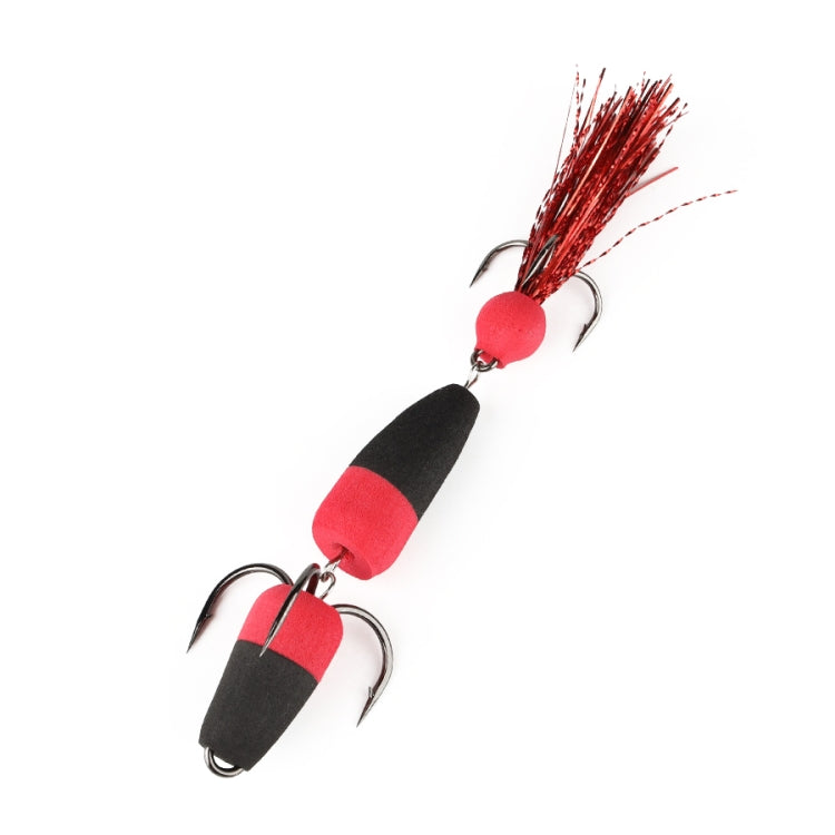 W.P.E PMG-M Foam Hook Soft Worm Bait Tre ganci di ancoraggio Esche finte, M