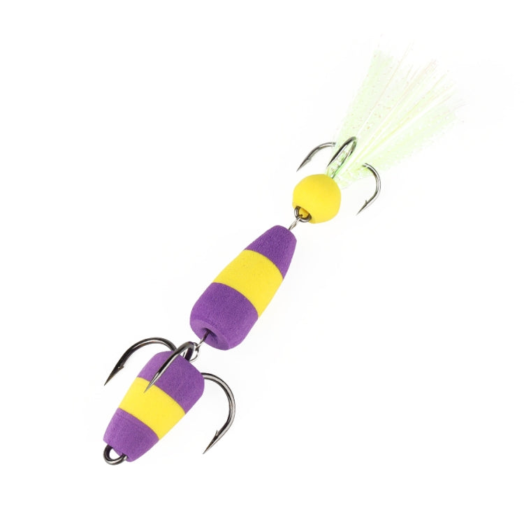 W.P.E PMG-M Foam Hook Soft Worm Bait Tre ganci di ancoraggio Esche finte, M