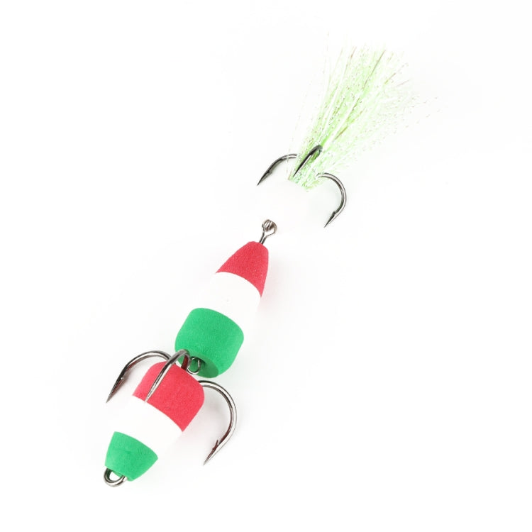 W.P.E PMG-M Foam Hook Soft Worm Bait Tre ganci di ancoraggio Esche finte, M