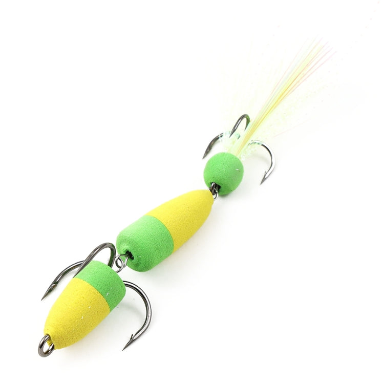 W.P.E PMG-M Foam Hook Soft Worm Bait Tre ganci di ancoraggio Esche finte, M