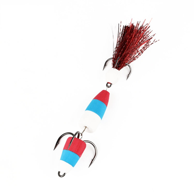 W.P.E PMG-M Foam Hook Soft Worm Bait Tre ganci di ancoraggio Esche finte, M