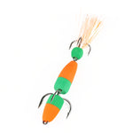 W.P.E PMG-M Foam Hook Soft Worm Bait Tre ganci di ancoraggio Esche finte, M