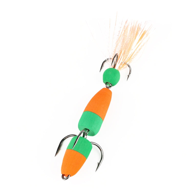 W.P.E PMG-M Foam Hook Soft Worm Bait Tre ganci di ancoraggio Esche finte, M
