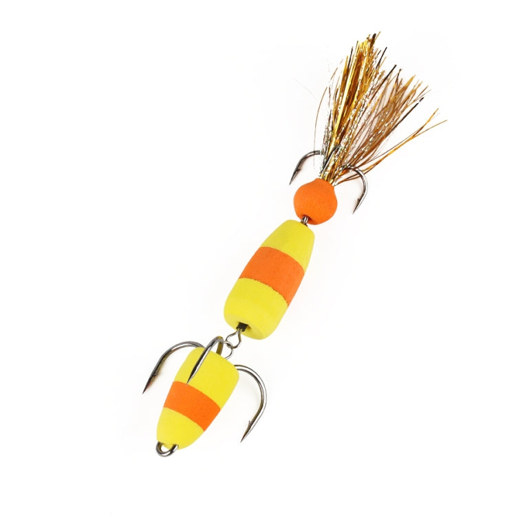 W.P.E PMG-M Foam Hook Soft Worm Bait Tre ganci di ancoraggio Esche finte, M