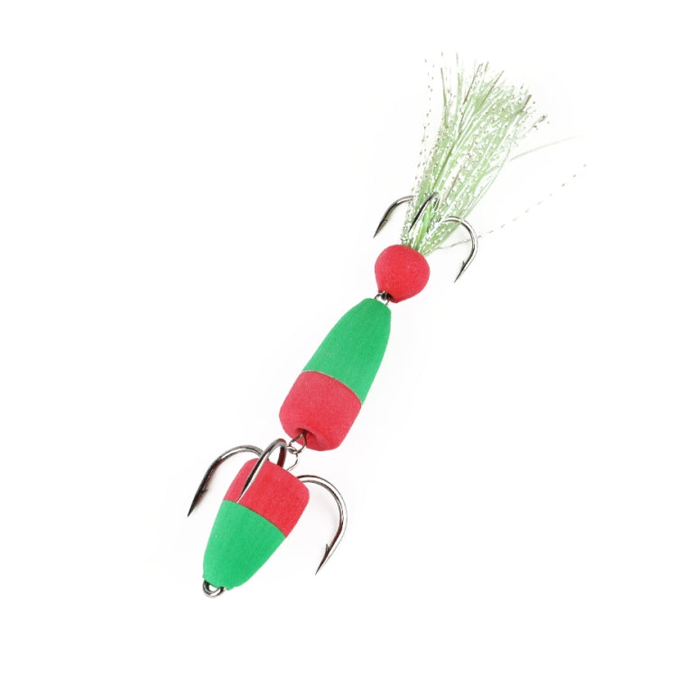 W.P.E PMG-M Foam Hook Soft Worm Bait Tre ganci di ancoraggio Esche finte, M