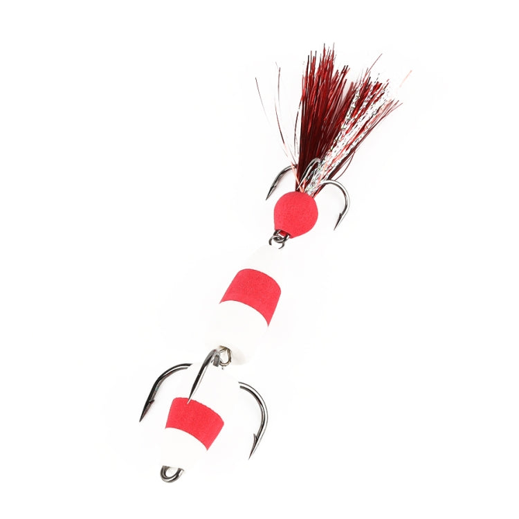 W.P.E PMG-M Foam Hook Soft Worm Bait Tre ganci di ancoraggio Esche finte, M