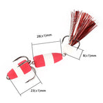W.P.E PMG-M Foam Hook Soft Worm Bait Tre ganci di ancoraggio Esche finte, M
