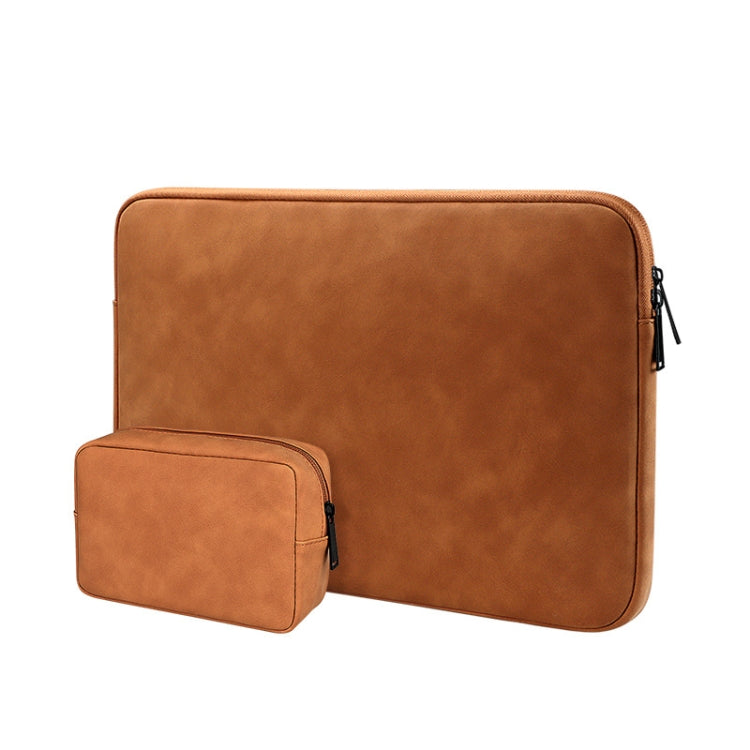 ND12 Borsa per laptop leggera impermeabile resistente all'usura in pelle di agnello, 13.3 inches, 14.1-15.4 inches