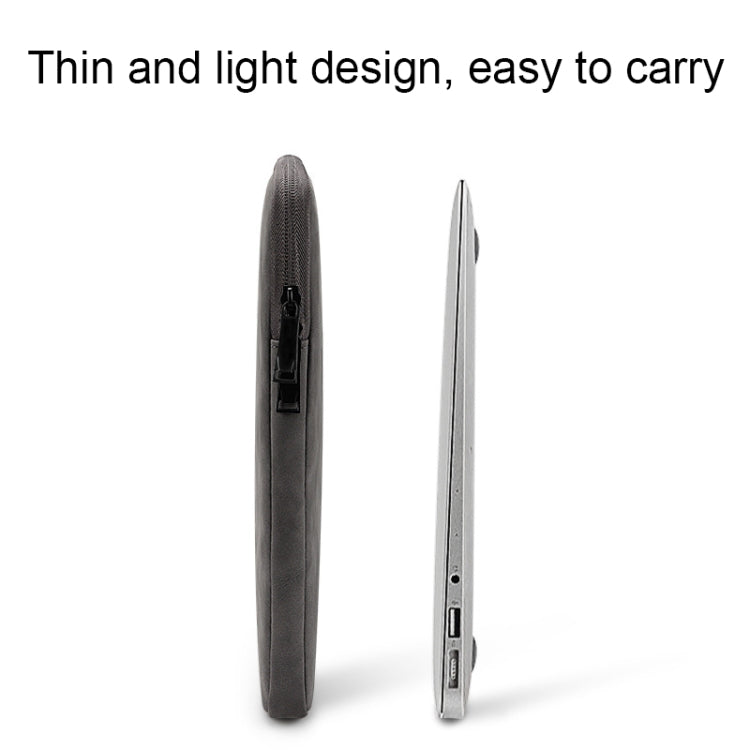 ND12 Borsa per laptop leggera impermeabile resistente all'usura in pelle di agnello, 13.3 inches, 14.1-15.4 inches