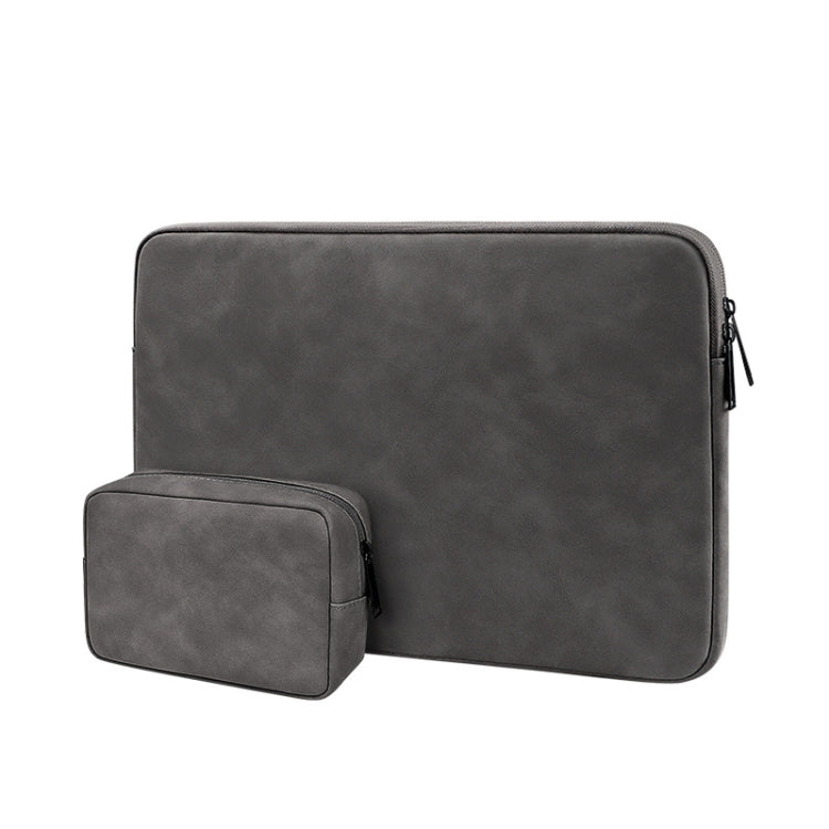 ND12 Borsa per laptop leggera impermeabile resistente all'usura in pelle di agnello, 13.3 inches, 14.1-15.4 inches