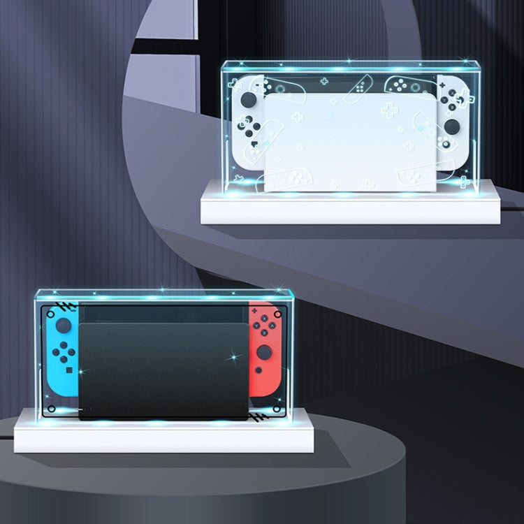 Base luminosa con copertura antipolvere per Nintendo Switch