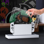 Base luminosa con copertura antipolvere per Nintendo Switch
