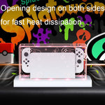 Base luminosa con copertura antipolvere per Nintendo Switch
