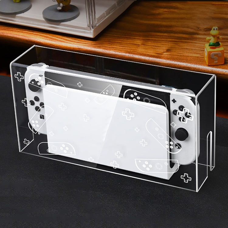 Base luminosa con copertura antipolvere per Nintendo Switch