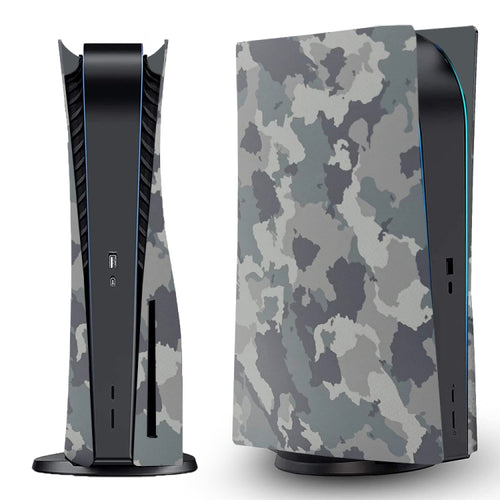 Per la versione CD-ROM PS5 Console di gioco Cover protettiva per conchiglia mimetica, Camouflage