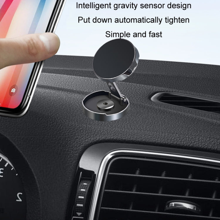 Staffa di aspirazione magnetica per auto circolare pieghevole per auto con posizionamento multi-angolo