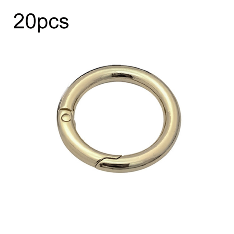 Portachiavi con fettuccia aperta in metallo con anello a molla in lega di zinco da 20 pezzi, 3 Points Silver, 4 Points Silver, 4 Points Light Gold, Inch 2 Black, 3 Points Light Gold, 3 Point Black, 4 Points Black, 5 Points Light Gold, 5 Points Black   ...