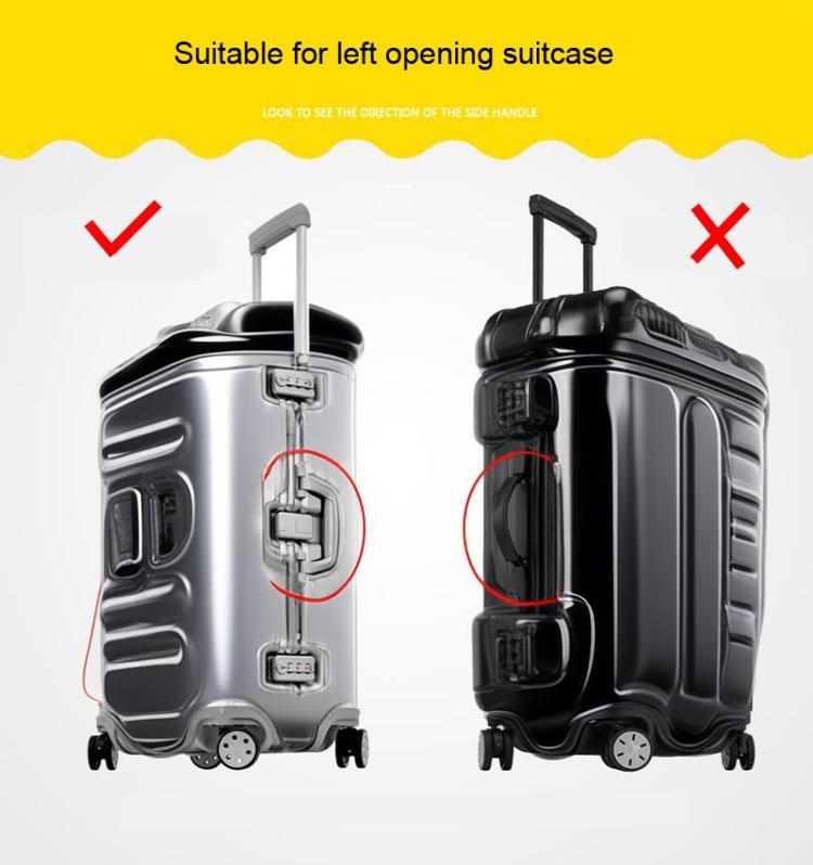 Copertura protettiva antipolvere per trolley in PVC impermeabile trasparente senza montatura, 20 Inch, 22 Inch, 24 Inch, 26 Inch, 28 Inch, 30 Inch