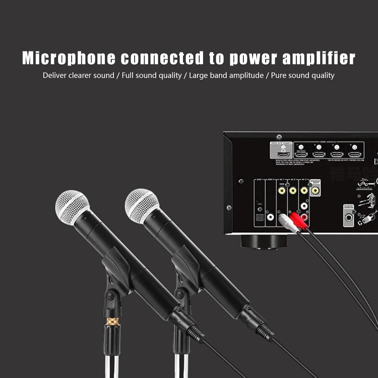 Cavo di bilanciamento audio Canon da 2RCA a 2XLR, 0.5m, 1m, 1.5m, 3m