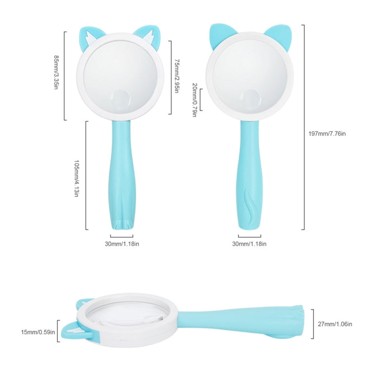 Lente d'ingrandimento 5X/10X palmare per bambini design cartoni