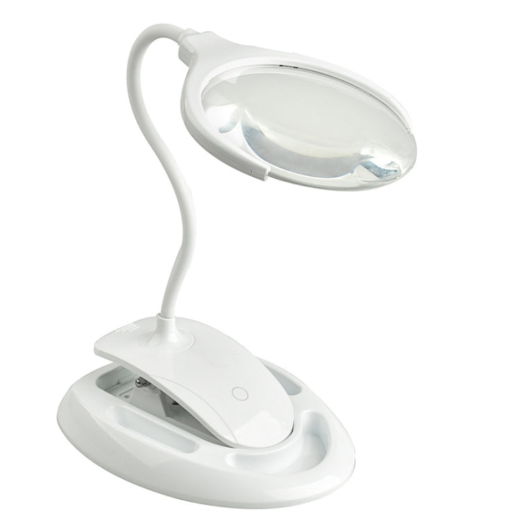 TS-9006 2.25X / 5X Lente d'ingrandimento da scrivania con luce a LED a due marce ricaricabile tramite USB, 2.25X/5X