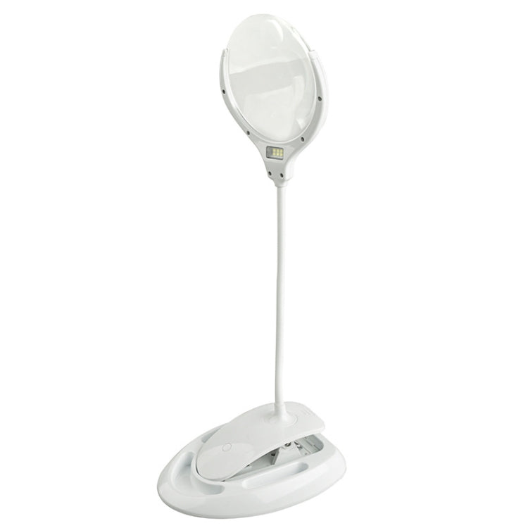 Lente d'ingrandimento da scrivania 2.25X/5X con luce LED USB