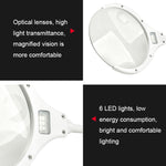 Lente d'ingrandimento da scrivania 2.25X/5X con luce LED USB
