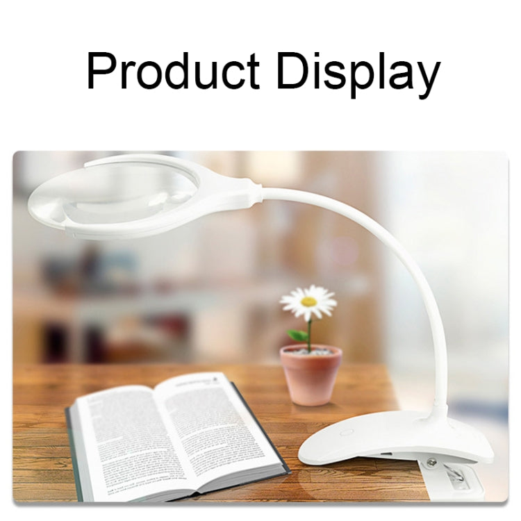 Lente d'ingrandimento da scrivania 2.25X/5X con luce LED USB