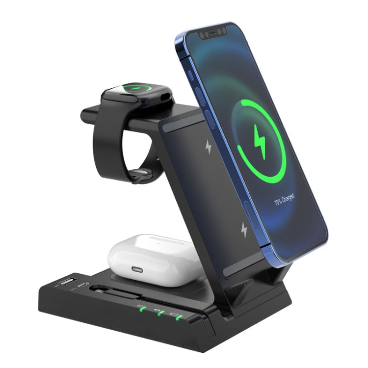 Base di ricarica wireless 6 in 1 con porta USB-C