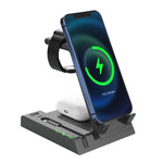 Base di ricarica wireless 6 in 1 con porta USB-C