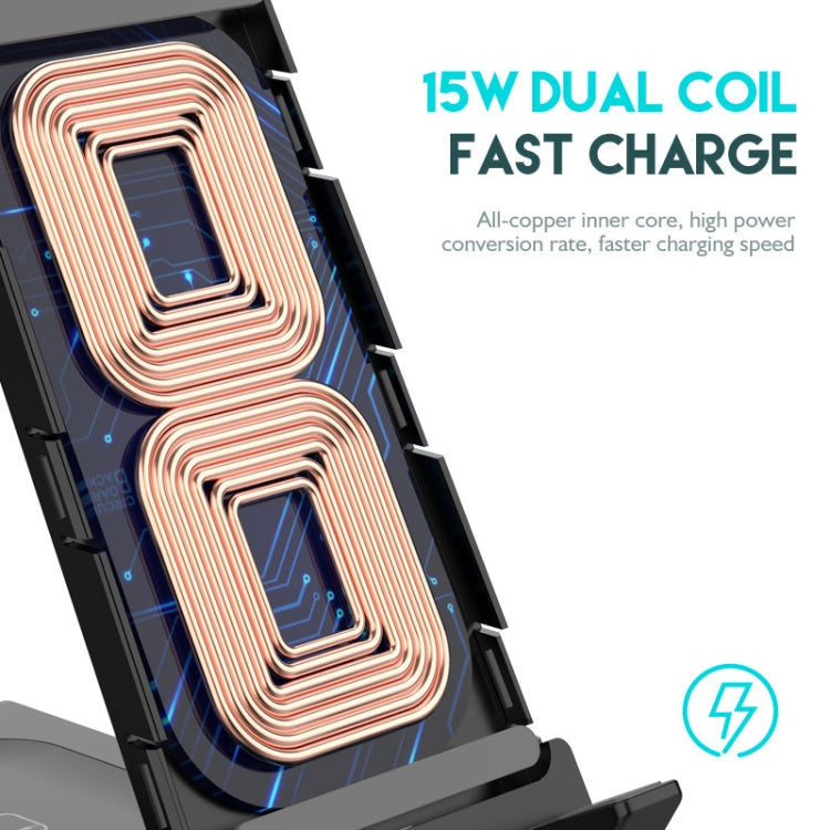 Base di ricarica wireless 6 in 1 con porta USB-C