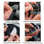 Car Center Console Cellulare Tappetino antiscivolo Targa di parcheggio temporanea, Number Plate+Bracket Mat