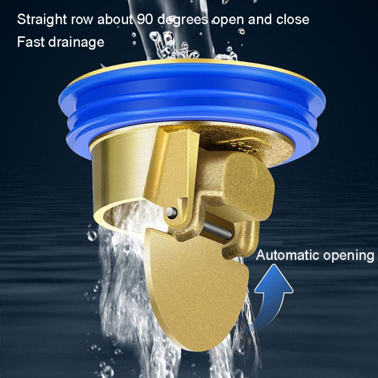Deodorante per scarico a pavimento in ottone Nucleo interno Bagno Toilette universale, Brass