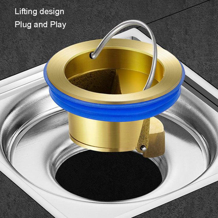 Deodorante per scarico a pavimento in ottone Nucleo interno Bagno Toilette universale, Brass
