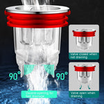 Scarico a pavimento del bagno Deodorante Guarnizione Coperchio interno Nucleo WC Tubo anti-insetto universale, PVC