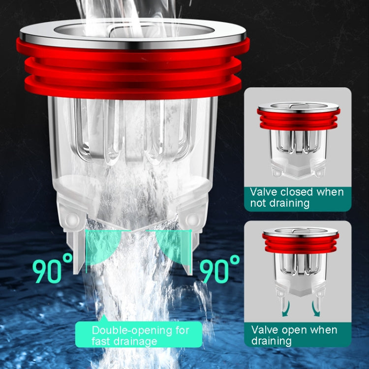 Scarico a pavimento del bagno Deodorante Guarnizione Coperchio interno Nucleo WC Tubo anti-insetto universale, PVC