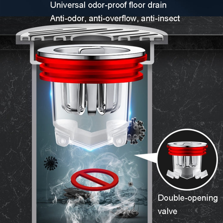 Scarico a pavimento del bagno Deodorante Guarnizione Coperchio interno Nucleo WC Tubo anti-insetto universale, PVC