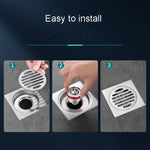Scarico a pavimento del bagno Deodorante Guarnizione Coperchio interno Nucleo WC Tubo anti-insetto universale, PVC