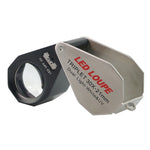 Lente d'ingrandimento 30X con 6 LED e 7 lampade UV