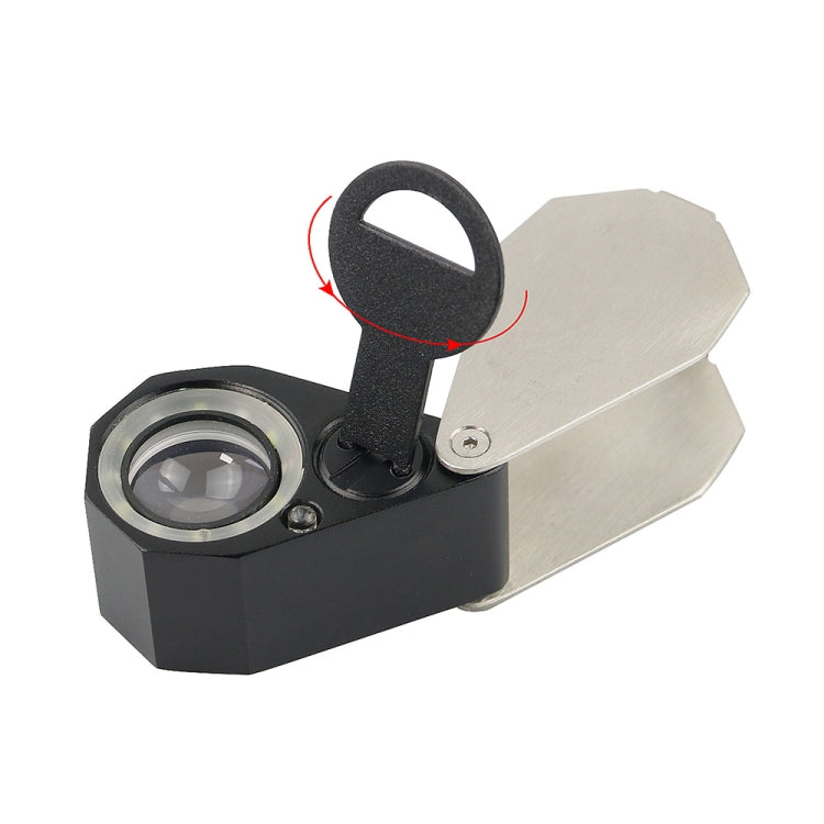 MG7802 10X 6 LED + 7 lampade UV Lente d'ingrandimento per apprezzamento dei gioielli, Round 30X, Diamond 30X