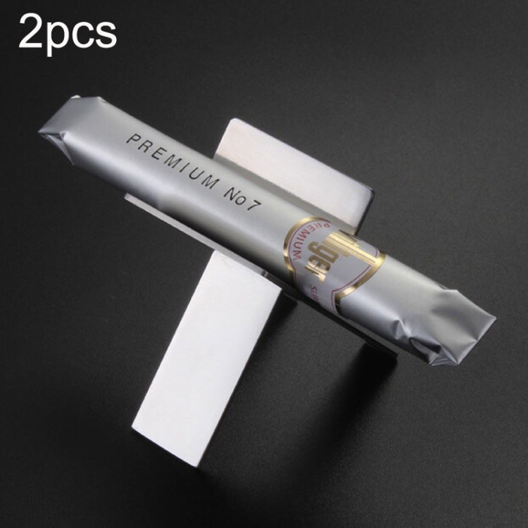Portasigarette pieghevole portatile in acciaio inossidabile da 2 pezzi, Cigarette Holder Silver