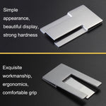 Portasigarette pieghevole portatile in acciaio inossidabile da 2 pezzi, Cigarette Holder Silver