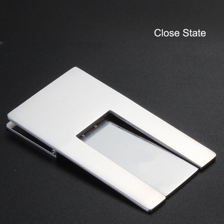 Portasigarette pieghevole portatile in acciaio inossidabile da 2 pezzi, Cigarette Holder Silver