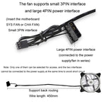COOLMOON 12cm Dual Aperture Computer Mainframe Chassis Dual Interface Fan