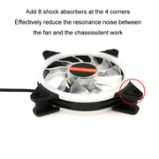 COOLMOON 12cm Dual Aperture Computer Mainframe Chassis Dual Interface Fan