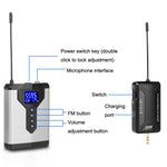 Microfono wireless lavalier USB per smartphone e DSLR