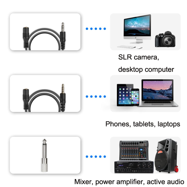 Microfono wireless lavalier USB per smartphone e DSLR