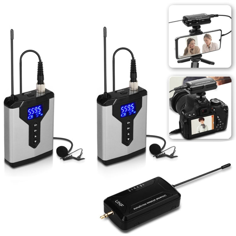 Microfono wireless lavalier USB per smartphone e DSLR