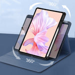 Custodia protettiva per tablet magnetico girevole in pelle di agnello in microfibra, For Huawei MatePad Pro 12.6 inches