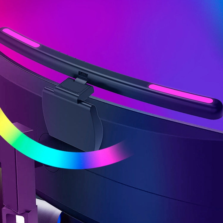 Lampada a sospensione con schermo curvo per computer portatile Lampada da scrivania per computer, Curved Without RGB Backlight, Curved With RGB Backlight